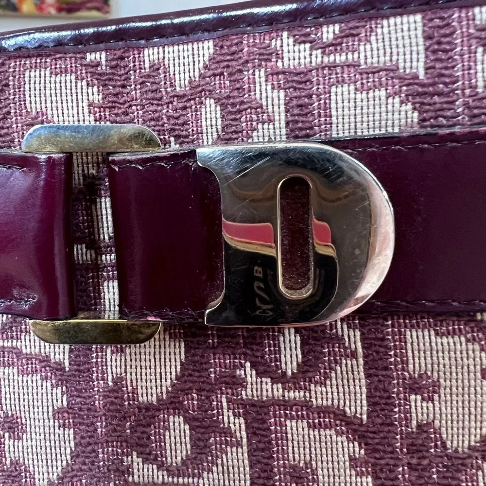 Christian Dior Vintage Burgandy Trotter Bag AUTHENTIC - Picture 3 of 9